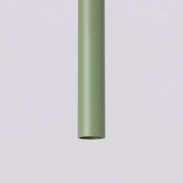 Hängelampe Stahl Salbei G9 Ø3,5 cm modern rund