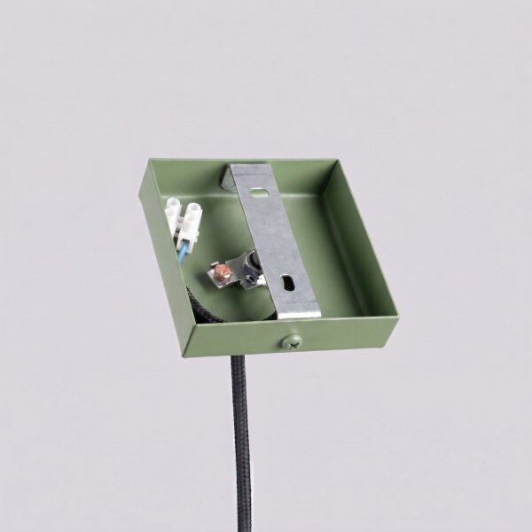 Hängelampe Stahl Salbei G9 Ø3,5 cm modern rund