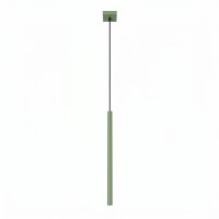 Hängelampe Stahl Salbei G9 Ø3,5 cm modern rund