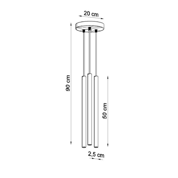 Pendelleuchte Stahl Salbei G9 Ø19,5 cm modern