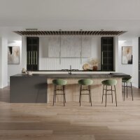 Pendelleuchte Stahl Salbei G9 Ø19,5 cm modern