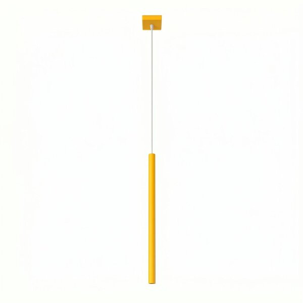 Pendelleuchte Stahl Gelb G9 Ø3,5 cm modern rund
