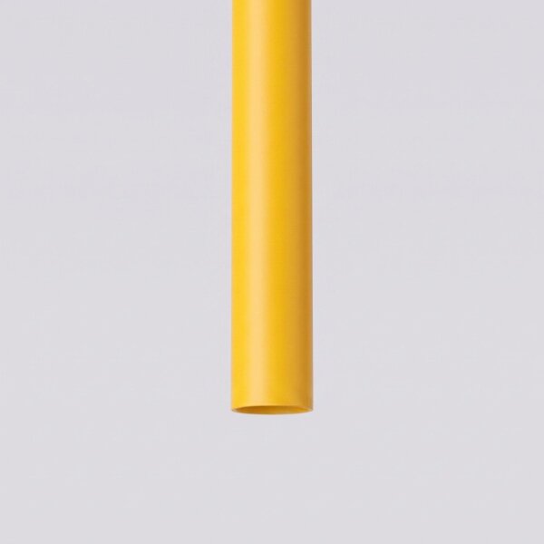 Pendelleuchte Stahl Gelb G9 Ø19,5 cm modern rund