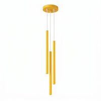 Pendelleuchte Stahl Gelb G9 Ø19,5 cm modern rund