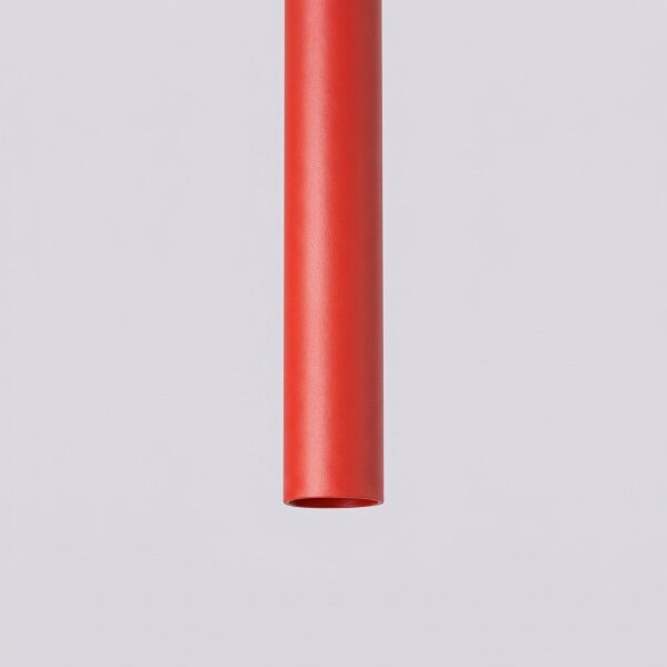 Pendelleuchte Stahl Rot G9 Ø3,5 cm modern rund