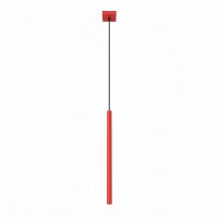 Pendelleuchte Stahl Rot G9 Ø3,5 cm modern rund