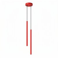 Pendelleuchte Stahl Rot G9 Ø15 cm modern rund