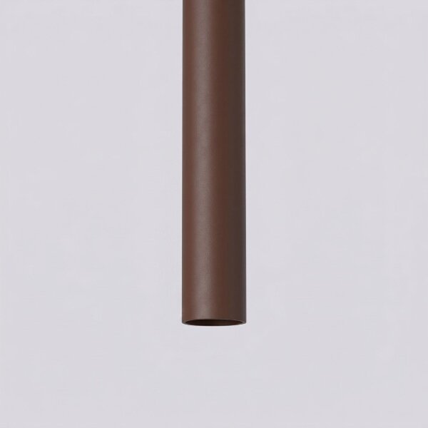 Hängelampe Stahl Braun G9 Ø3,5 cm modern rund