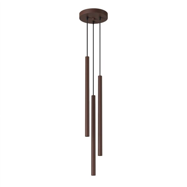 Pendelleuchte Stahl Braun G9 Ø19,5 cm modern rund