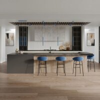 Pendelleuchte Stahl Hellblau G9 Ø3,5 cm modern