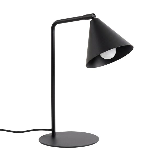 Tischlampe verstellbar Stahl Schwarz E14 H:35 cm