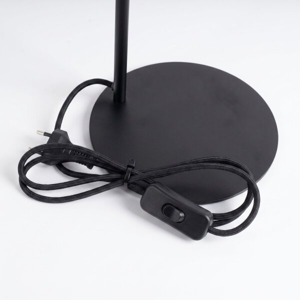 Tischlampe verstellbar Stahl Schwarz E14 H:35 cm