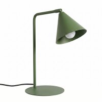 Tischlampe schwenkbar Stahl Olivgr&uuml;n E14 H:35 cm