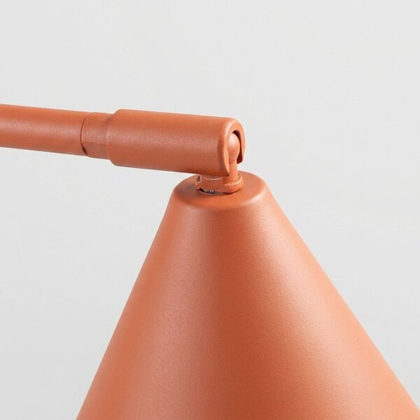 Tischleuchte verstellbar Stahl Ocker E14 H:35 cm