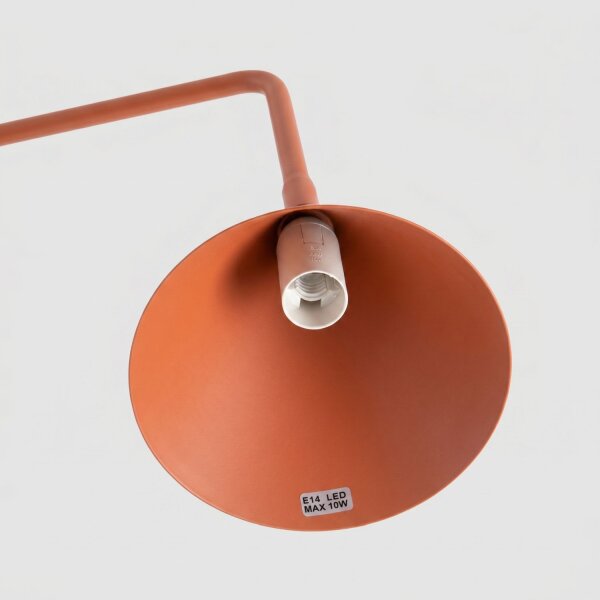 Tischleuchte verstellbar Stahl Ocker E14 H:35 cm
