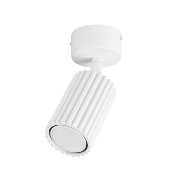 Deckenspot flexibel Aluminium Weiß GU10 Ø6,5 cm