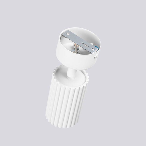 Deckenspot flexibel Aluminium Weiß GU10 Ø6,5 cm