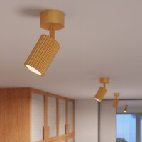 Deckenstrahler verstellbar Aluminium Gold GU10...