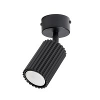 Deckenspot flexibel Aluminium Schwarz GU10 &Oslash;6,5 cm