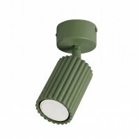 Deckenspot verstellbar Aluminium Olivgr&uuml;n GU10 &Oslash;6,5 cm