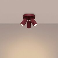 Deckenstrahler schwenkbar Burgund GU10 Ø19,5 cm