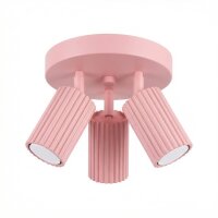 Deckenstrahler flexibel Aluminium Rosa GU10 Ø19,5 cm