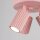 Deckenstrahler flexibel Aluminium Rosa GU10 Ø19,5 cm