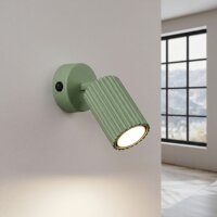 Wandlampe mit Schalter schwenkbar Salbei GU10 H:16 cm