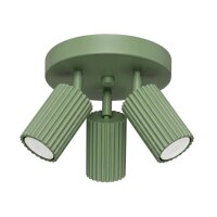 Deckenstrahler flexibel Aluminium Salbei GU10...