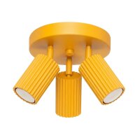 Deckenstrahler schwenkbar Aluminium Gelb GU10...