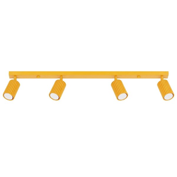 Deckenstrahler schwenkbar Aluminium Gelb GU10 L:81 cm
