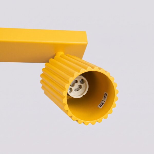 Deckenstrahler schwenkbar Aluminium Gelb GU10 L:81 cm