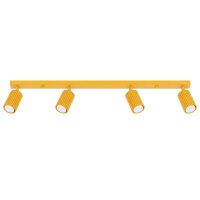 Deckenstrahler schwenkbar Aluminium Gelb GU10 L:81 cm