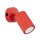 Wandspot schwenkbar Aluminium Rot GU10 H:16 cm Schalter