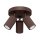 Deckenstrahler verstellbar Braun GU10 Ø19,5 cm rund