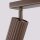 Deckenstrahler schwenkbar Aluminium Braun GU10 L:81 cm