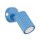 Wandlampe mit Schalter schwenkbar Hellblau GU10 H:16 cm