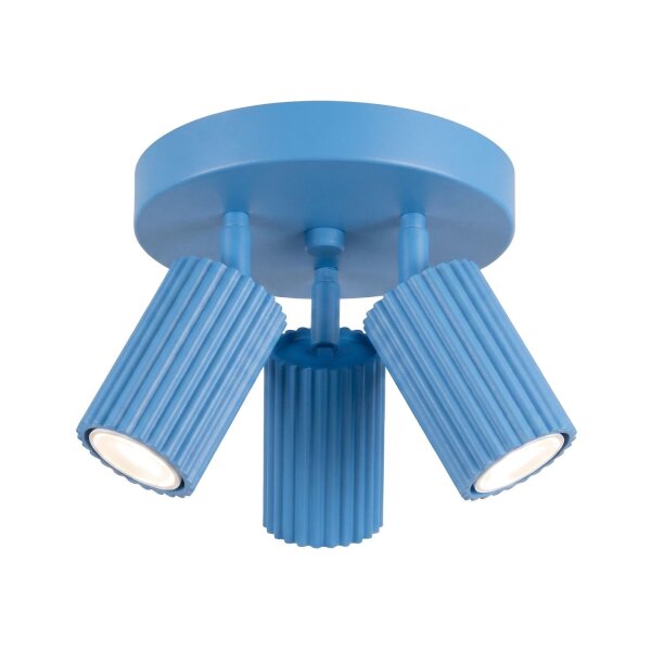 Deckenlampe flexibel Aluminium Hellblau GU10 Ø19,5 cm