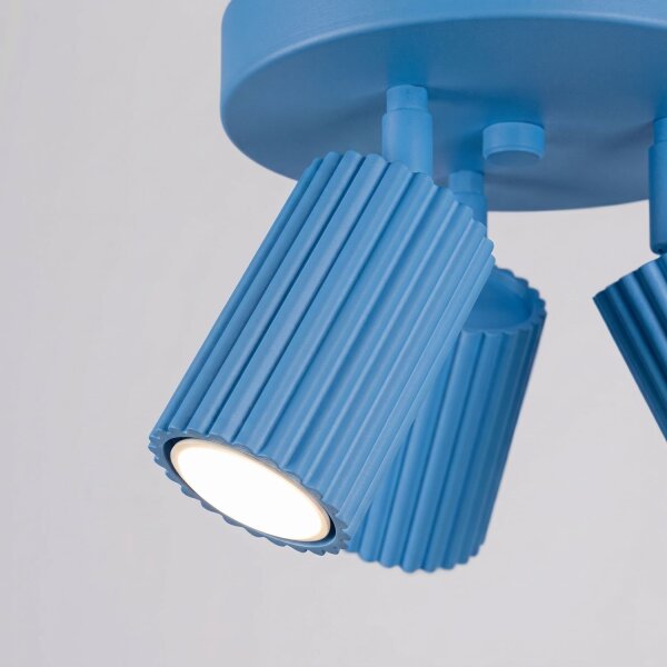 Deckenlampe flexibel Aluminium Hellblau GU10 Ø19,5 cm
