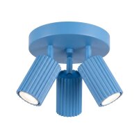 Deckenlampe flexibel Aluminium Hellblau GU10 Ø19,5 cm