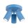 Deckenlampe flexibel Aluminium Hellblau GU10 Ø19,5 cm
