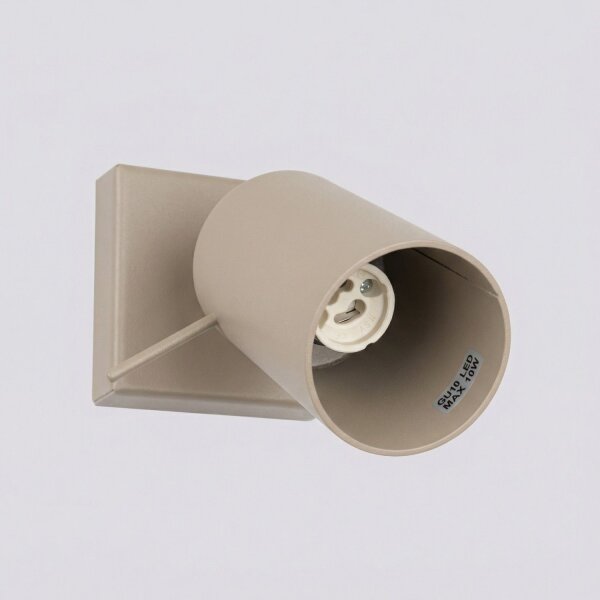 Wandspot verstellbar Stahl Taupe GU10 B:8 cm blendarm