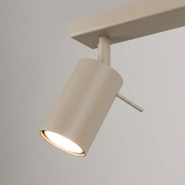 Deckenspot flexibel 2-flammig Stahl Taupe GU10 L:30 cm
