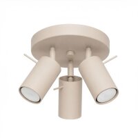 Deckenspot verstellbar Stahl Taupe GU10 L:25,7 cm