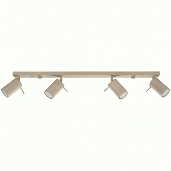 Deckenlampe verstellbar 4-flammig Stahl GU10 L:80 cm