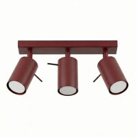 Deckenstrahler 3-flammig flexibel Stahl GU10 L:45 cm