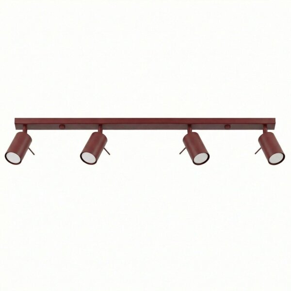 Deckenstrahler flexibel 4-flammig Stahl GU10 L:80 cm