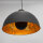Pendelleuchte rund Ø55cm Retro Schwarz Gold