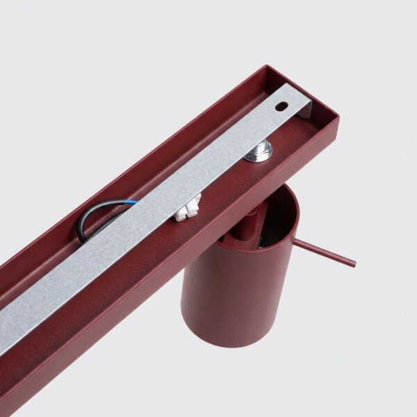 Deckenspot flexibel 6-flammig Burgund GU10 L:118 cm