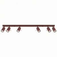 Deckenspot flexibel 6-flammig Burgund GU10 L:118 cm